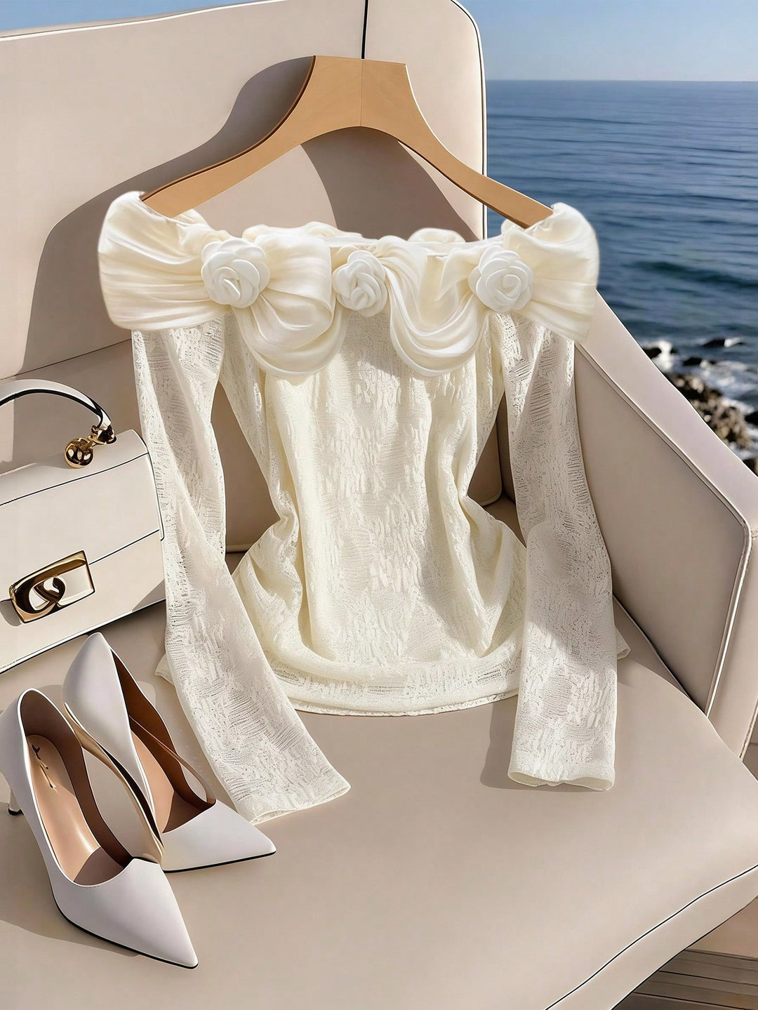 Tricou SHEIN, bej