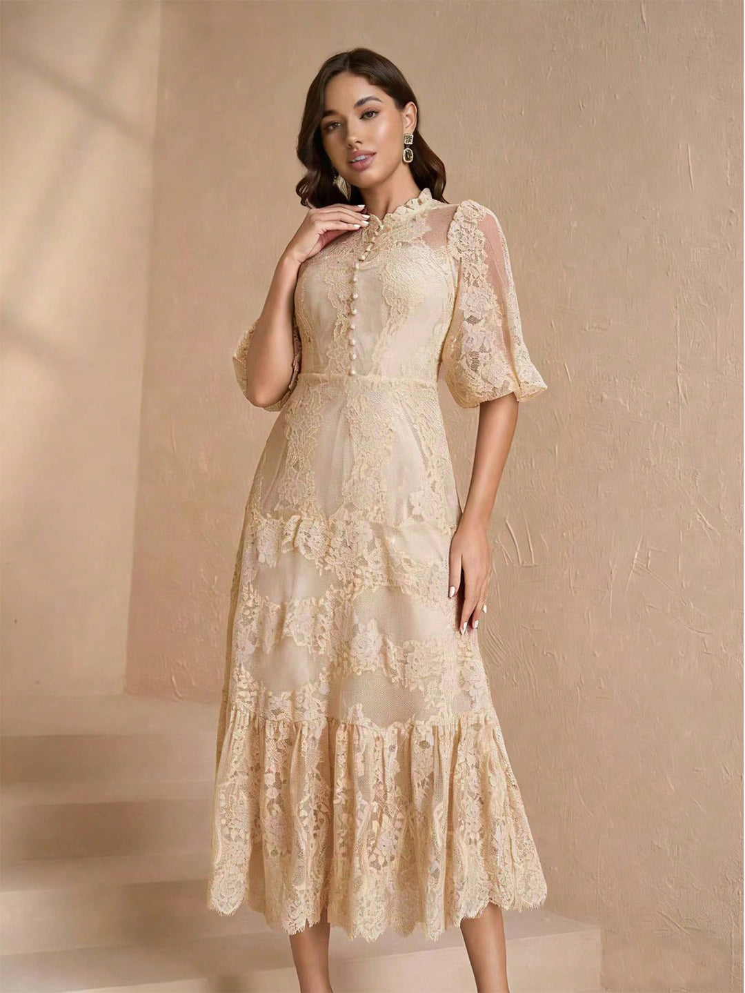 Rochie maxi SHEIN, portocaliu