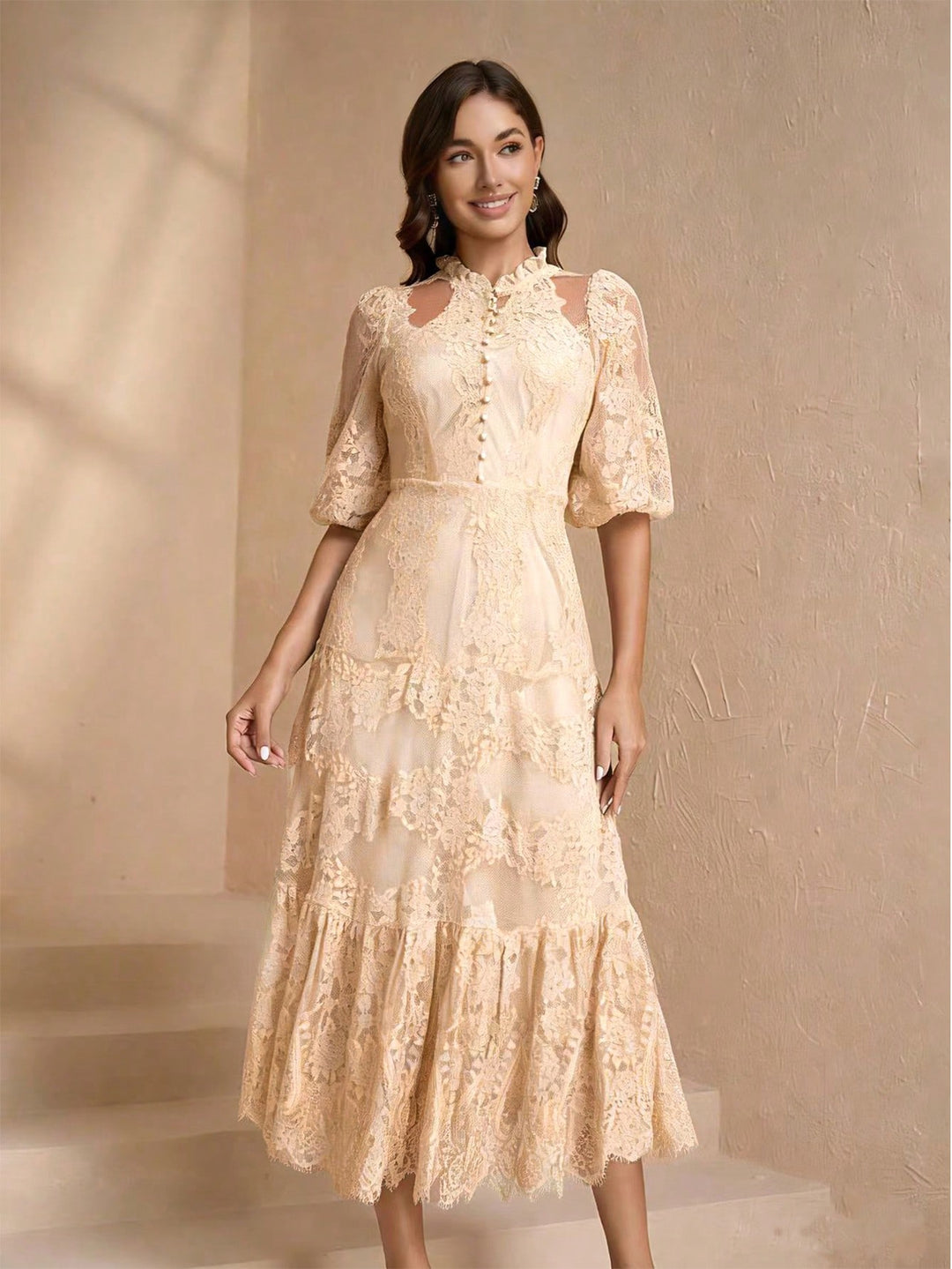 Rochie maxi SHEIN, portocaliu