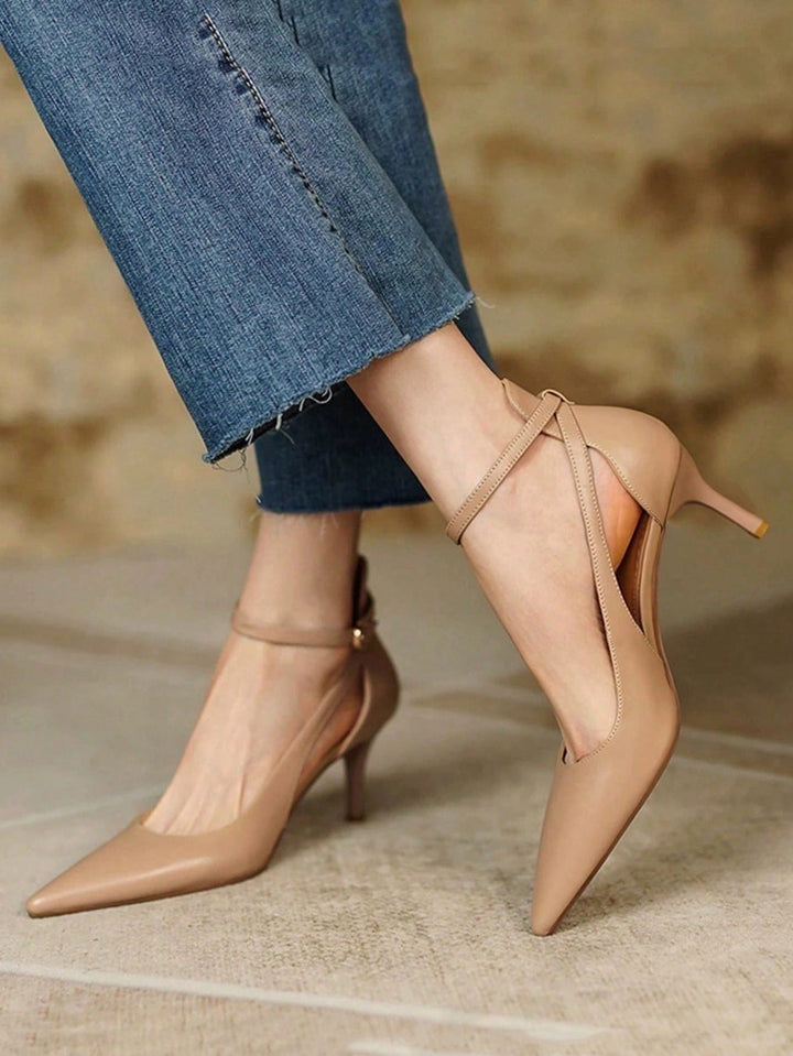Pantofi cu toc SHEIN, bej
