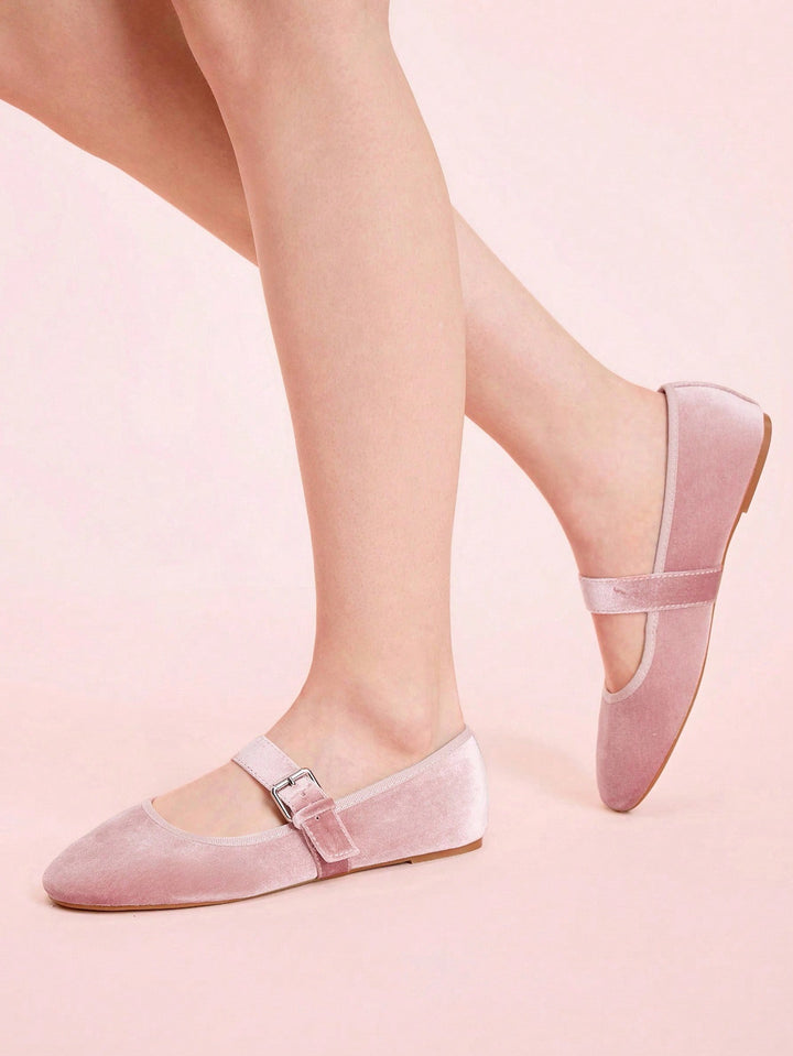 SHEIN balerina cipők, rózsaszín