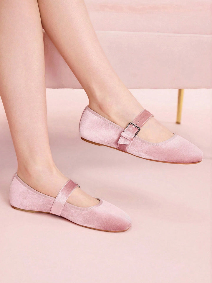SHEIN balerina cipők, rózsaszín