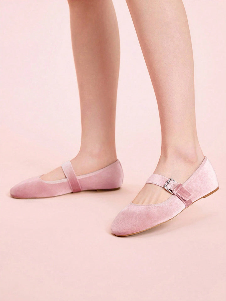 SHEIN balerina cipők, rózsaszín