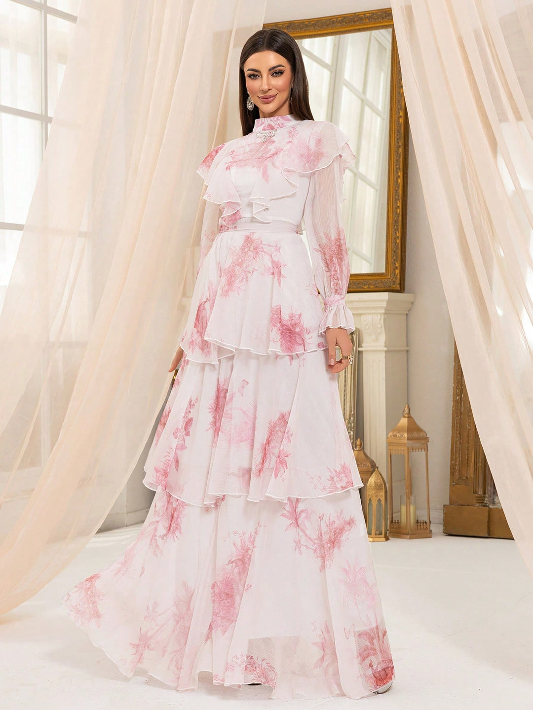 Rochie maxi SHEIN, mix culori