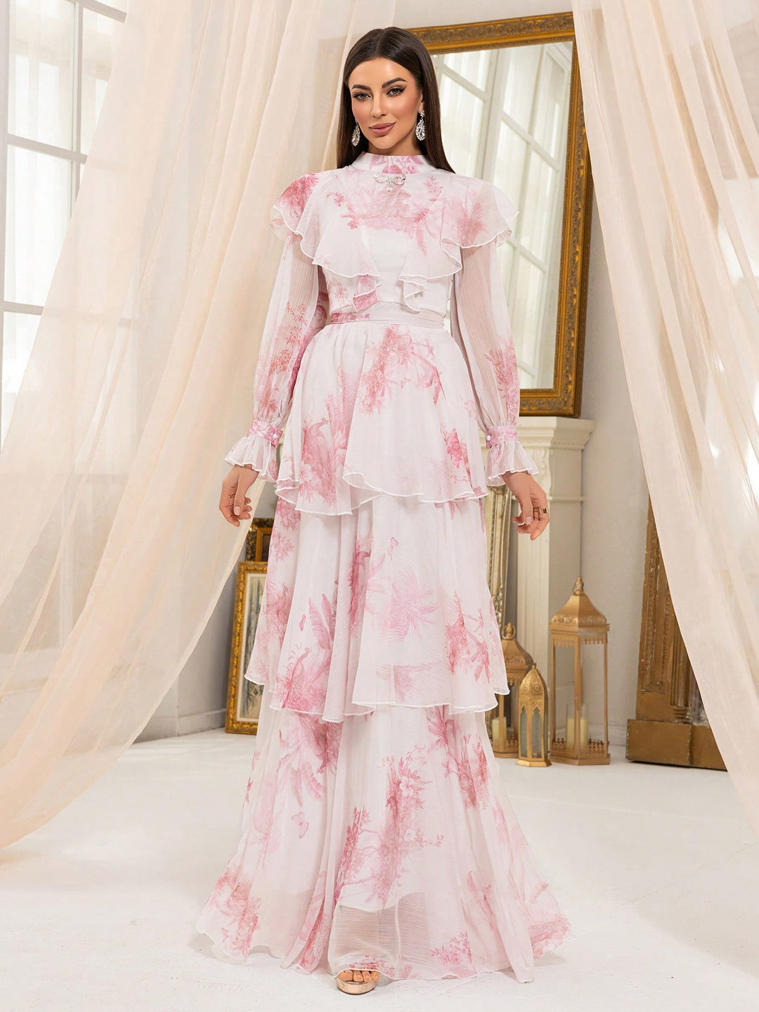 Rochie maxi SHEIN, mix culori