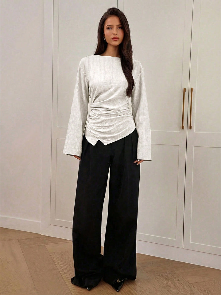 SHEIN blúz, khaki