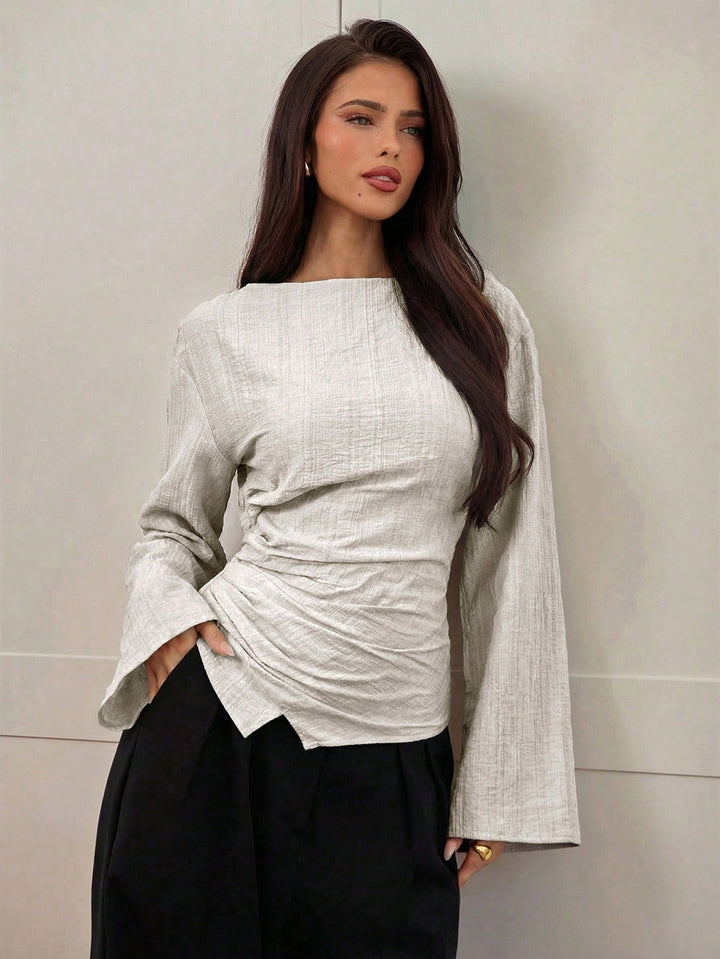 SHEIN blúz, khaki
