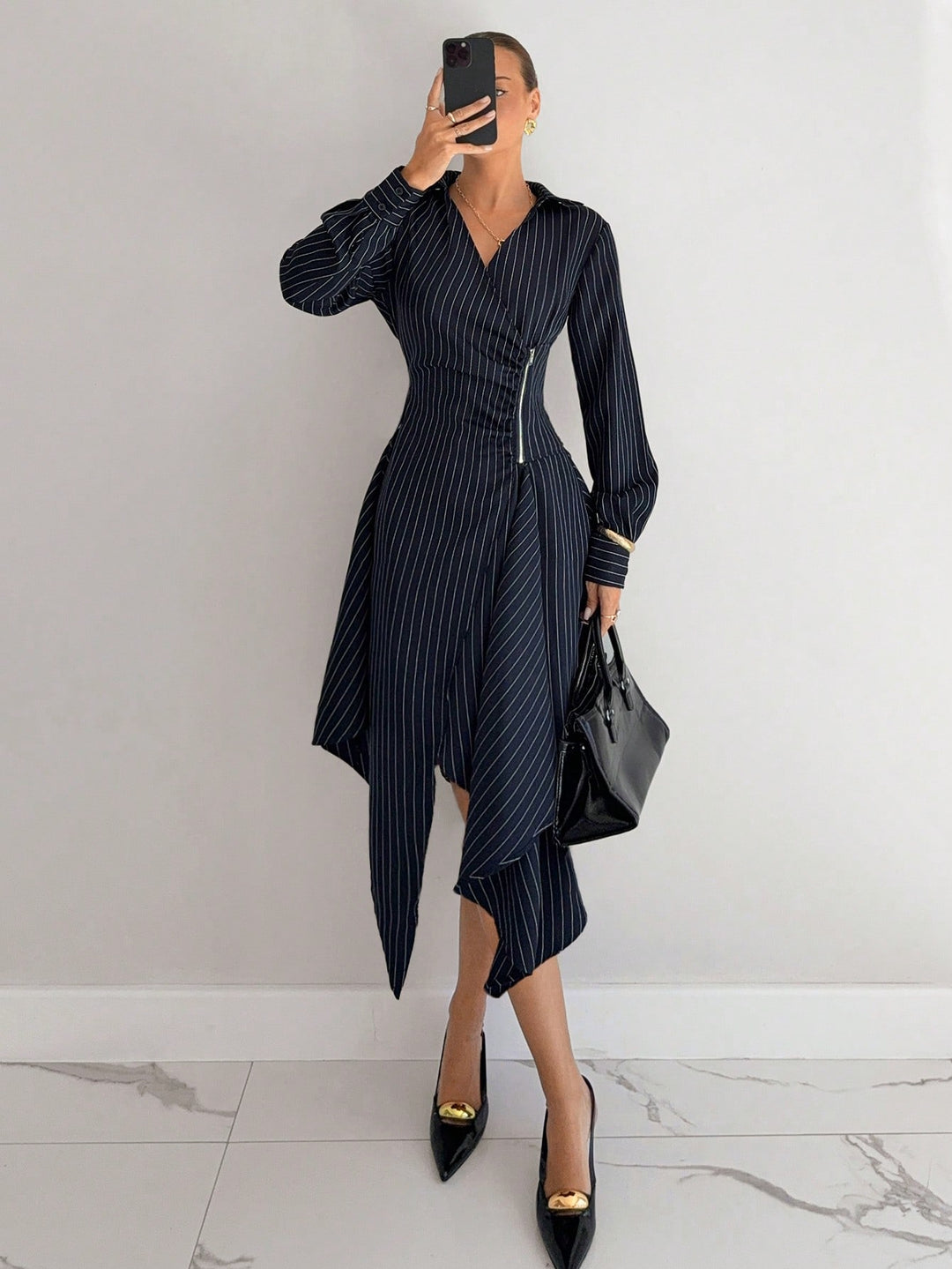 Rochie midi SHEIN, albastru
