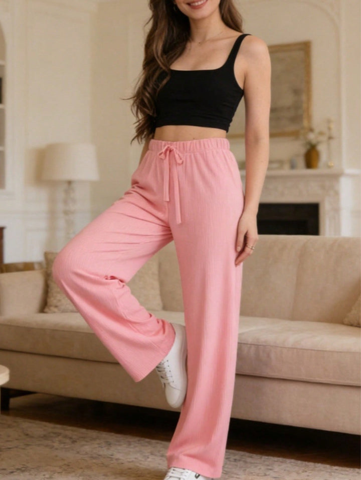 Pantaloni SHEIN, roz