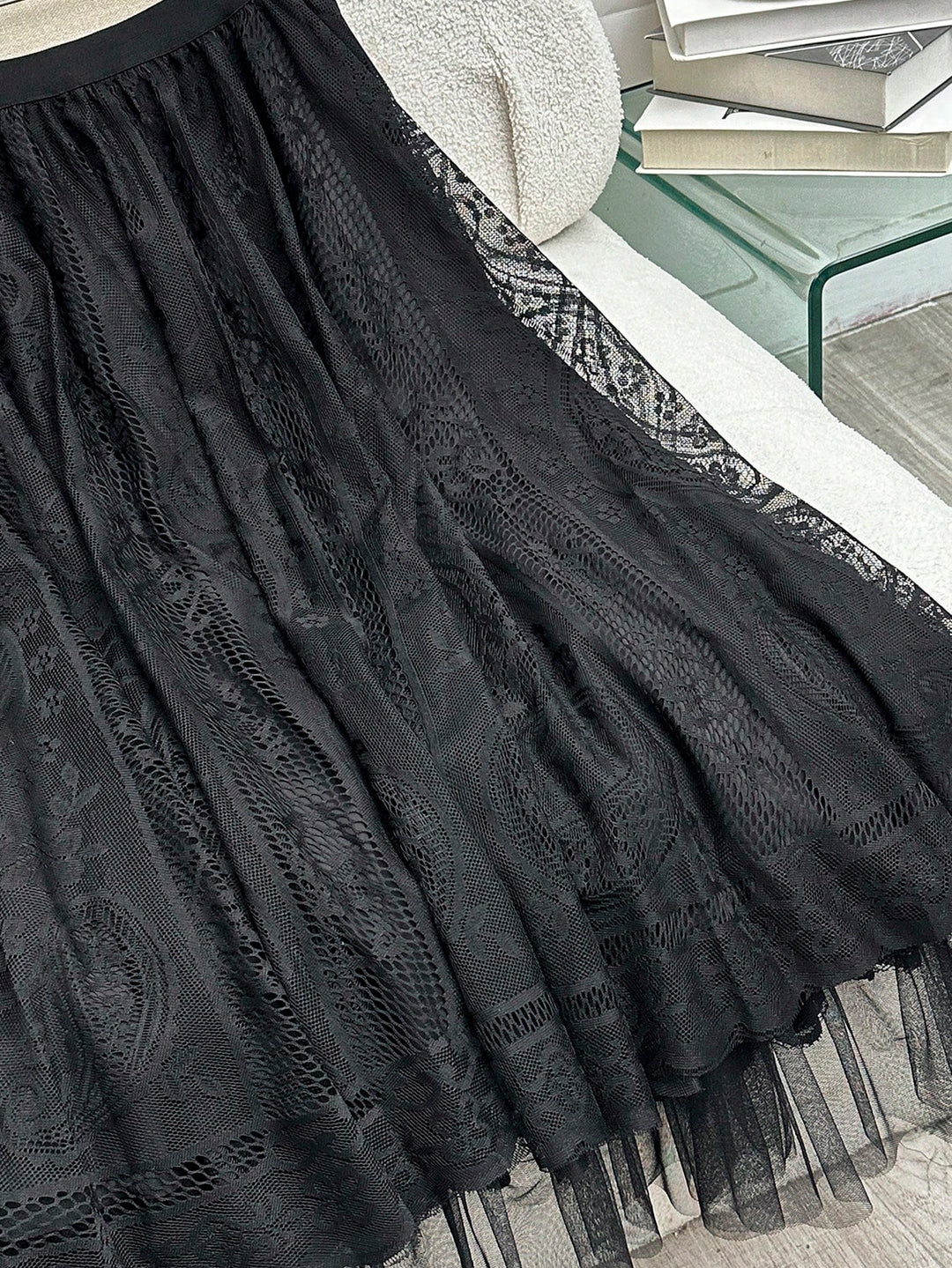 Fustă maxi SHEIN, negru