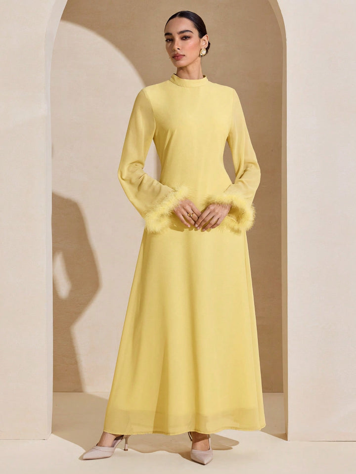 Rochie maxi SHEIN, galben