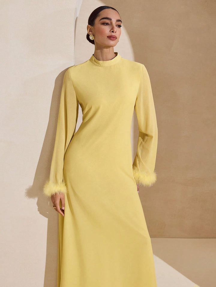 Rochie maxi SHEIN, galben