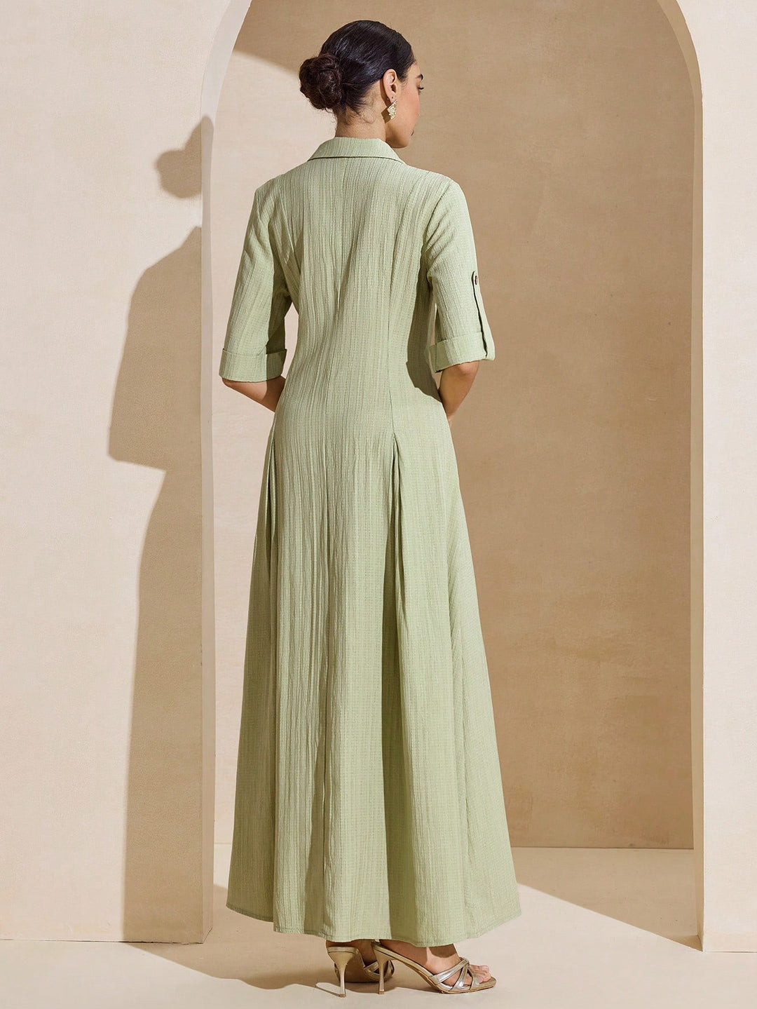 Rochie maxi SHEIN, verde