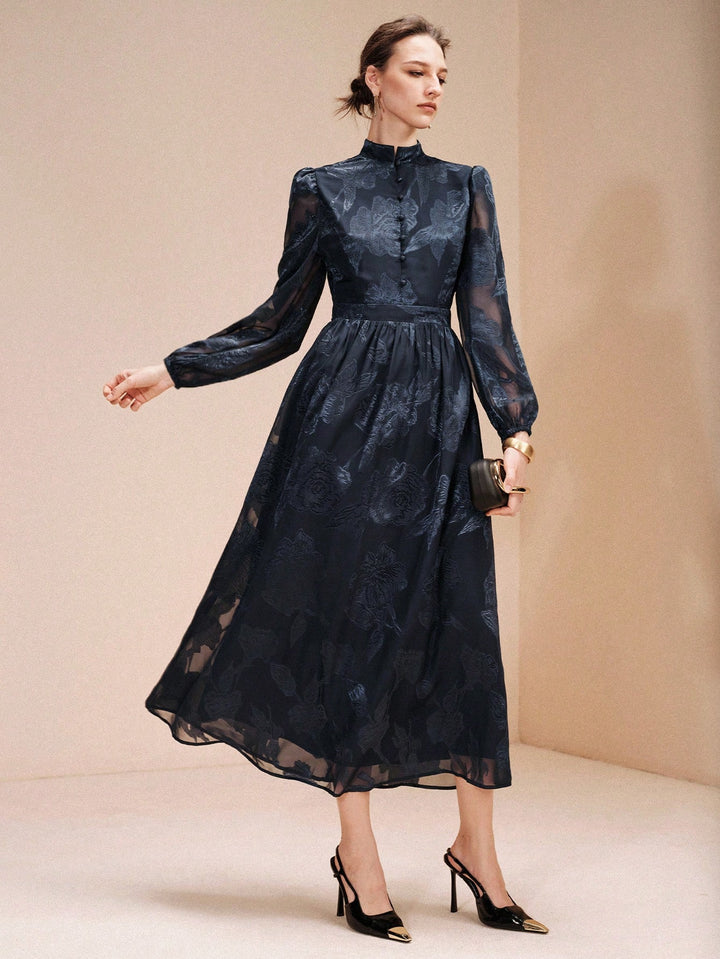 SHEIN maxi ruha, kék