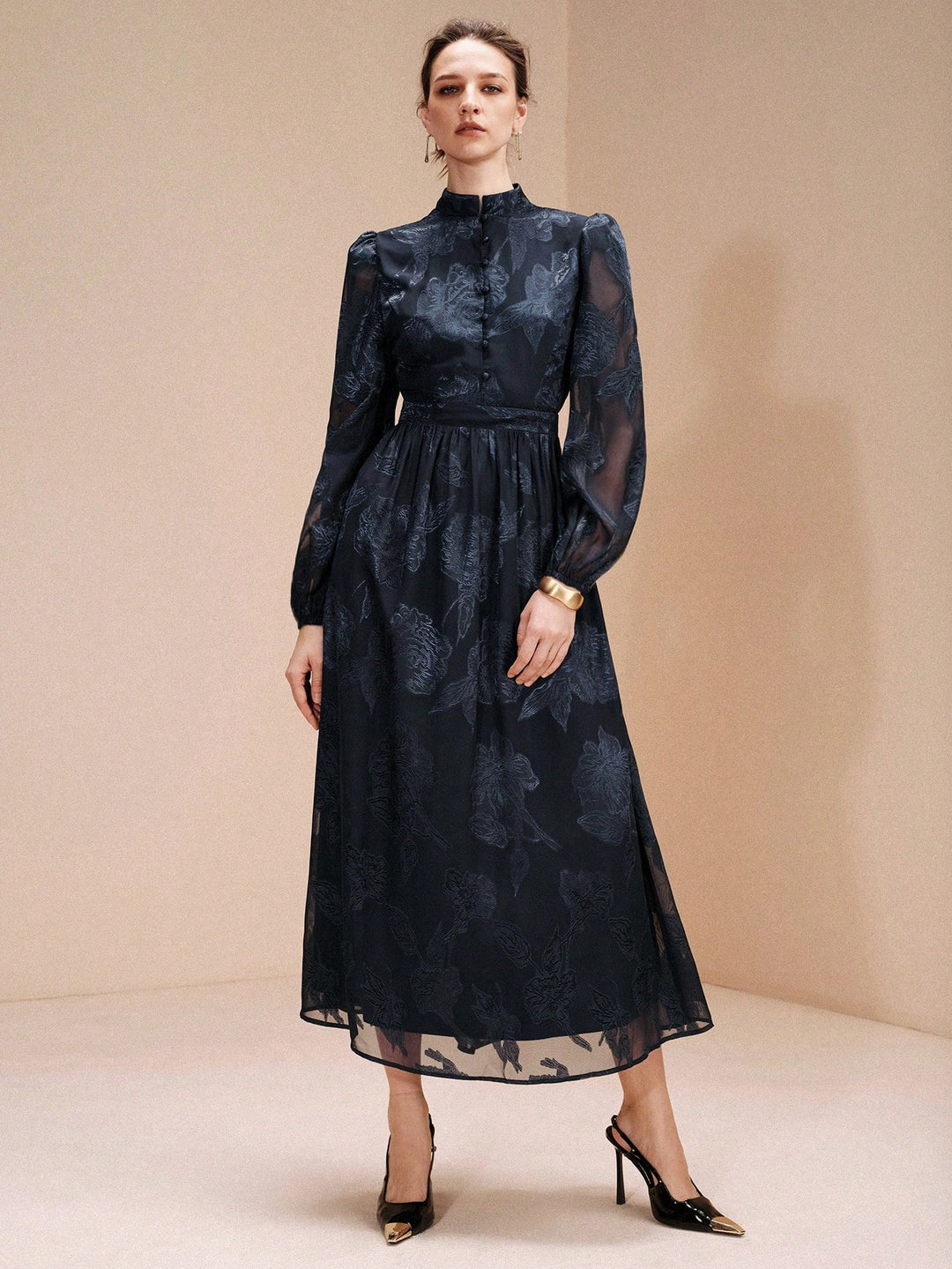 SHEIN maxi ruha, kék