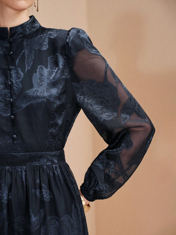 SHEIN maxi ruha, kék