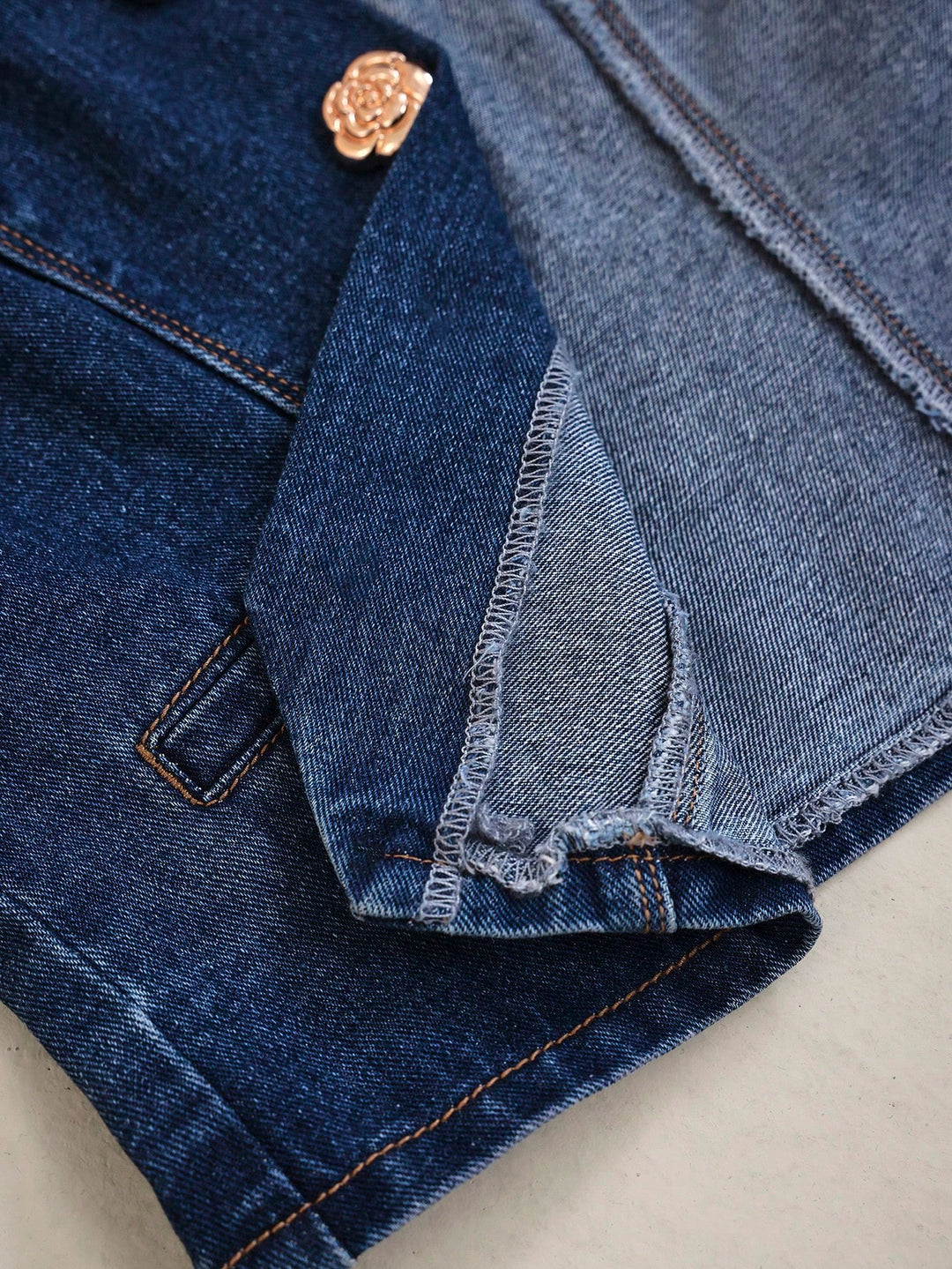 Vesta denim SHEIN, albastru
