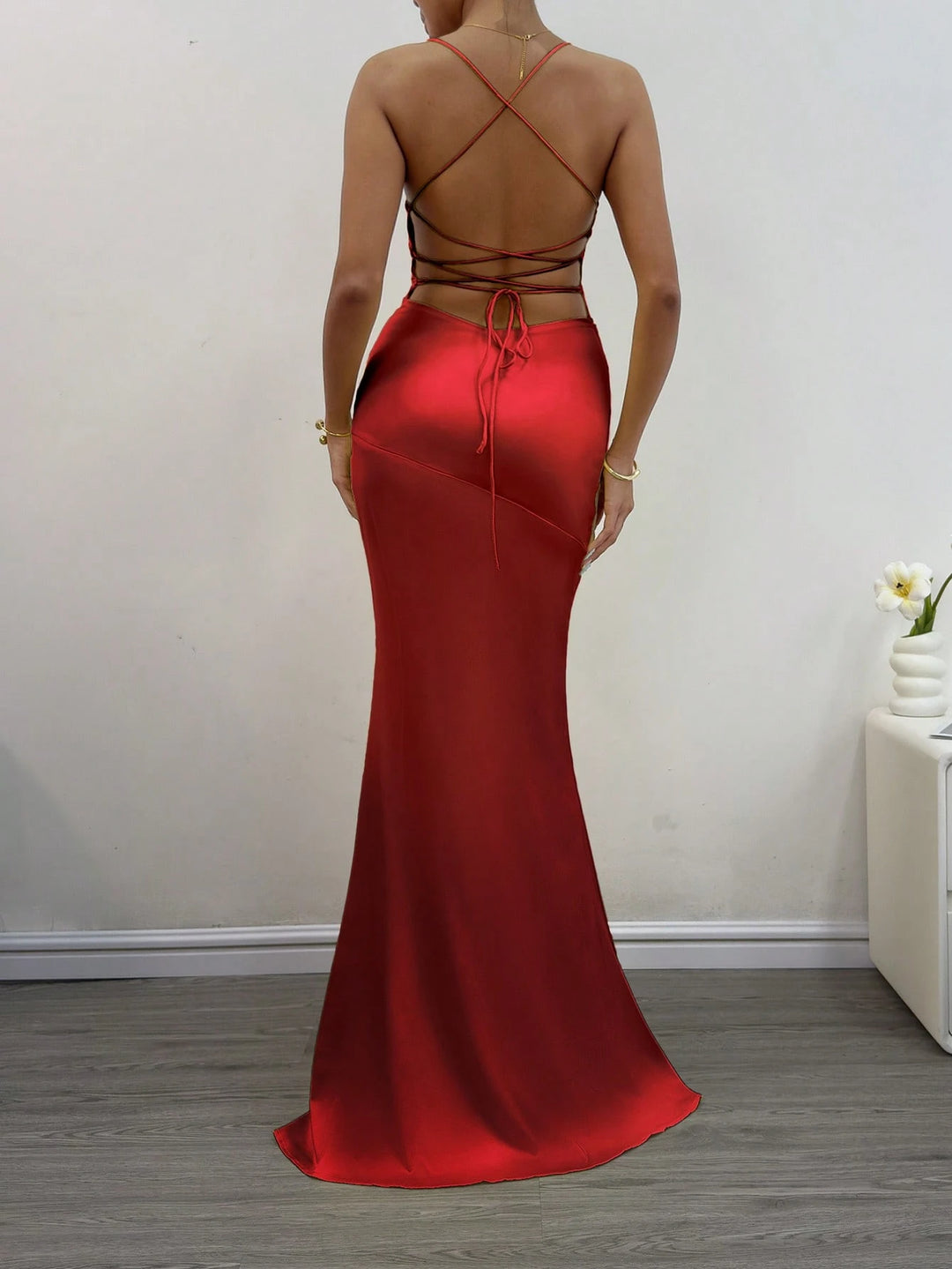 Rochie maxi SHEIN, roșu