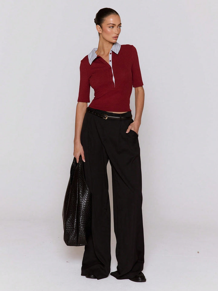 SHEIN felső, bordó