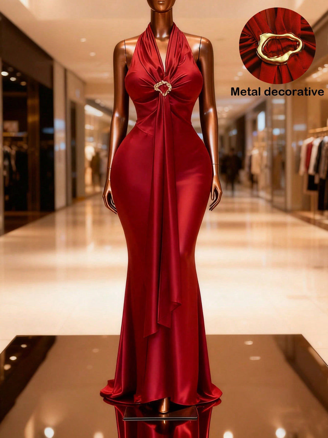 Rochie maxi SHEIN, roșu