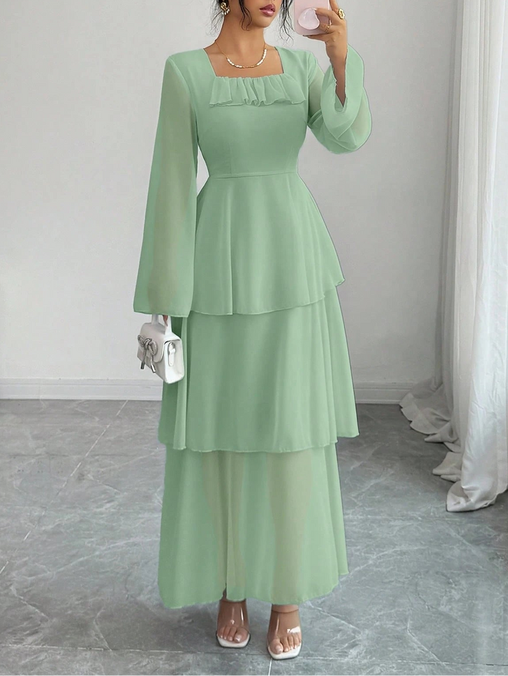 SHEIN maxi ruha, zöld