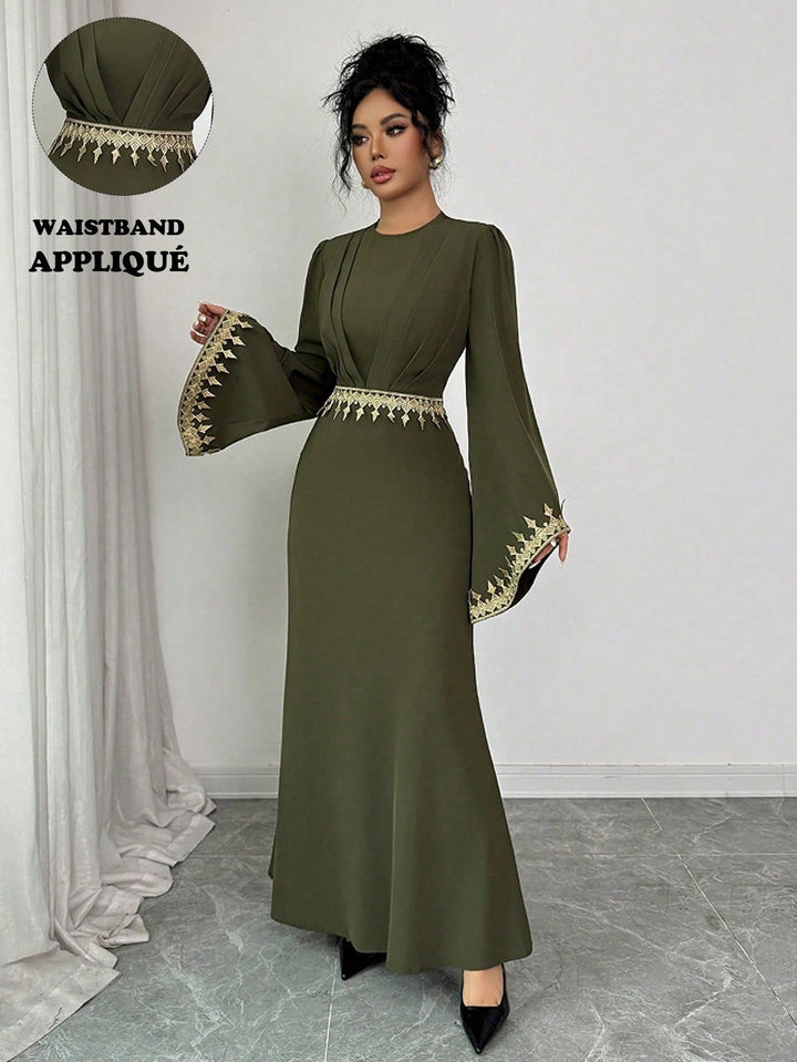 Rochie maxi SHEIN, kaki