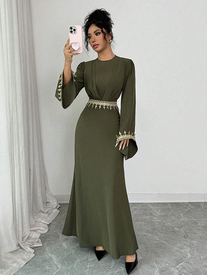 Rochie maxi SHEIN, kaki