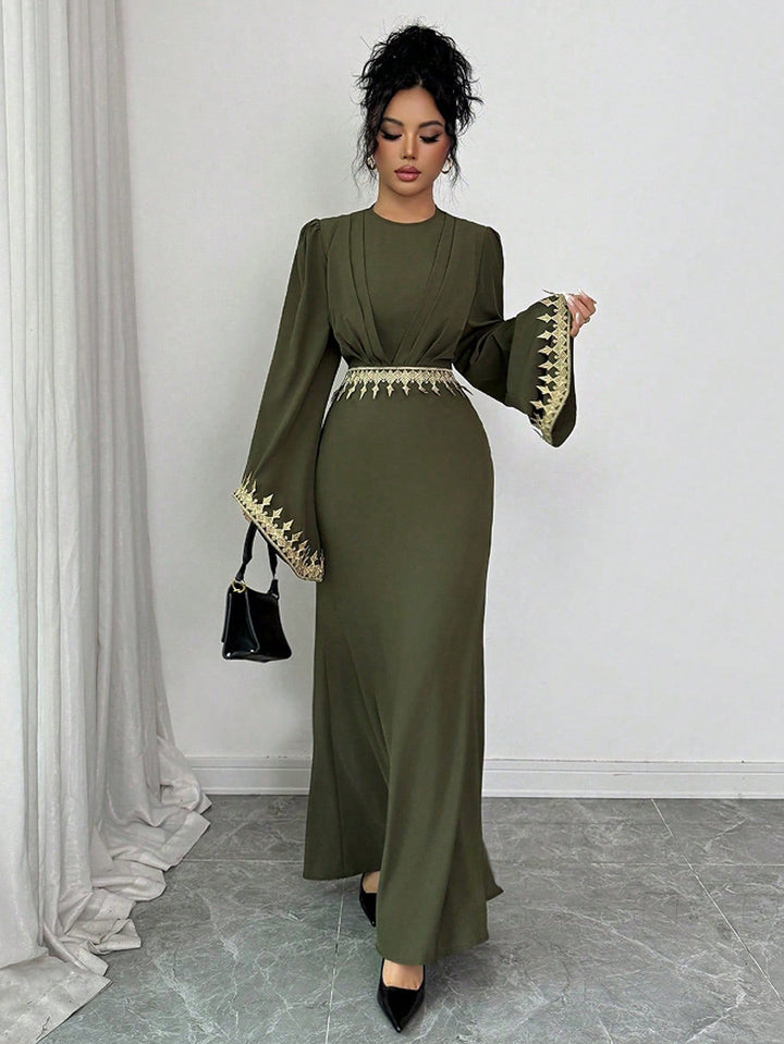 Rochie maxi SHEIN, kaki