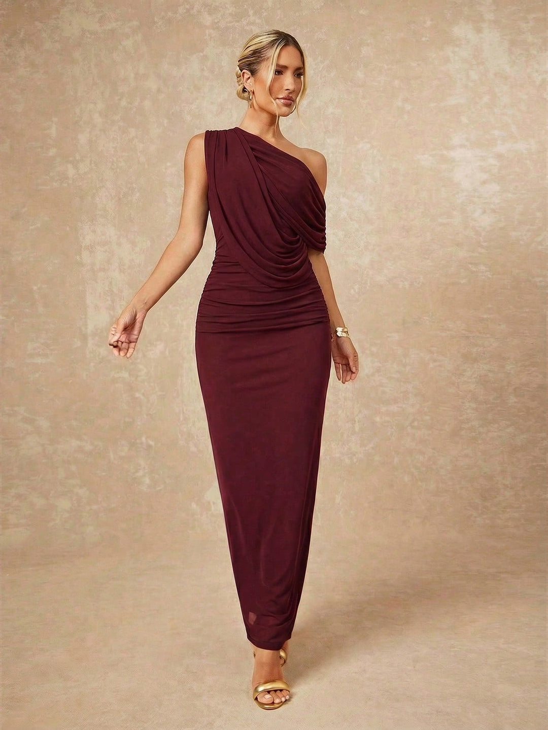 Rochie maxi SHEIN, vișiniu
