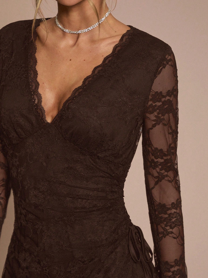 Rochie mini SHEIN, maro