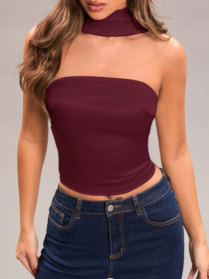 Top SHEIN, vișiniu