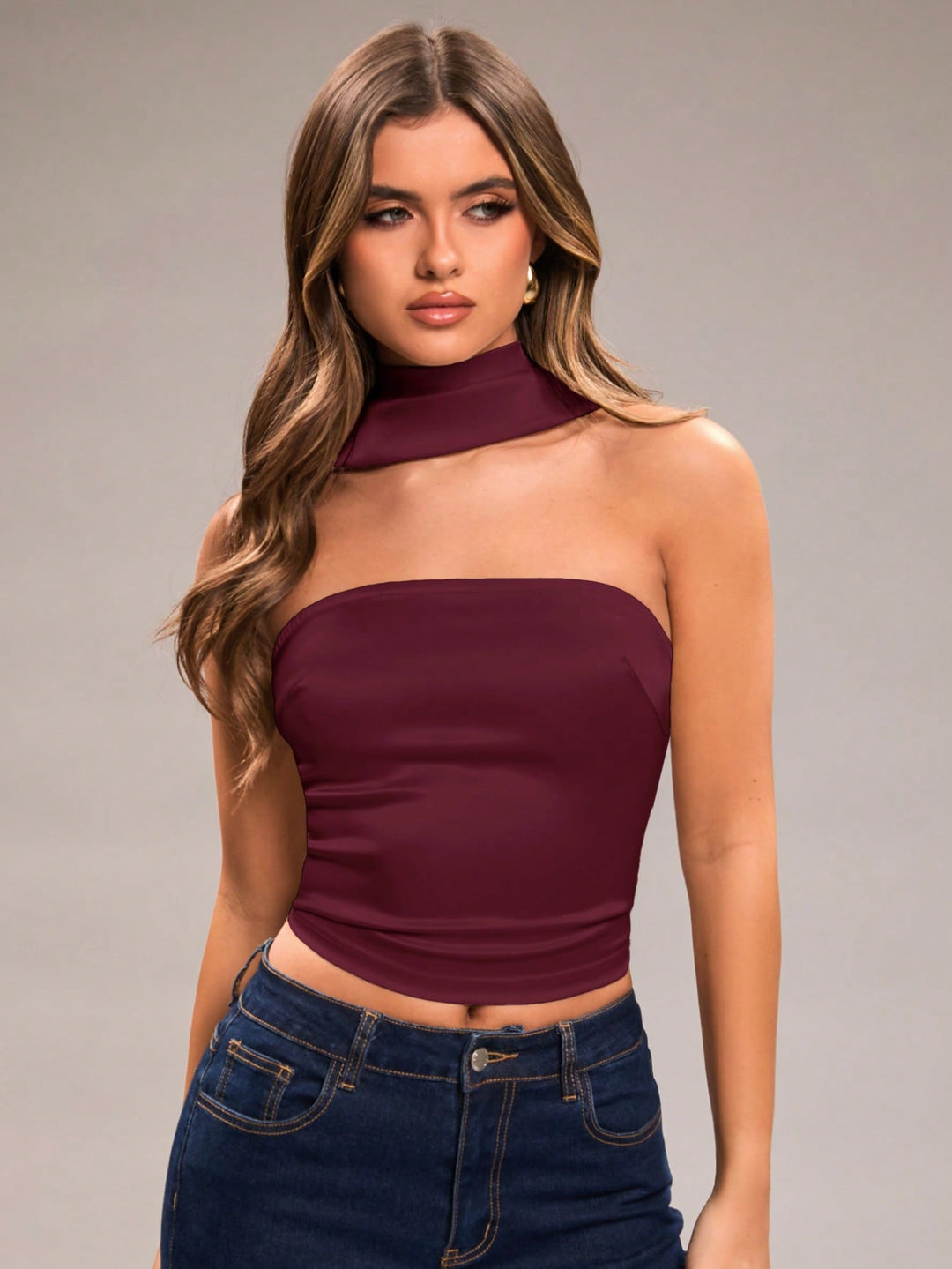 Top SHEIN, vișiniu