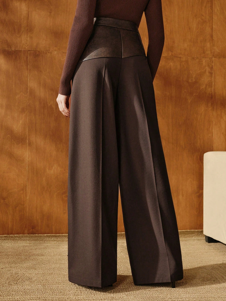 Pantaloni SHEIN, maro