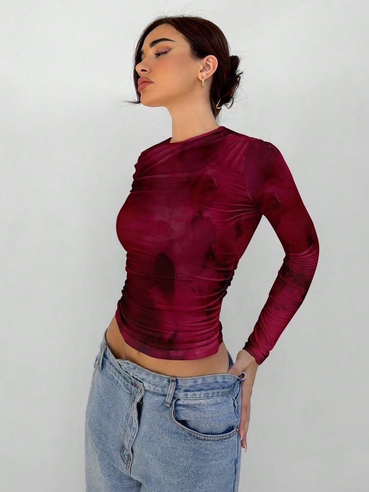 Tricou SHEIN, vișiniu