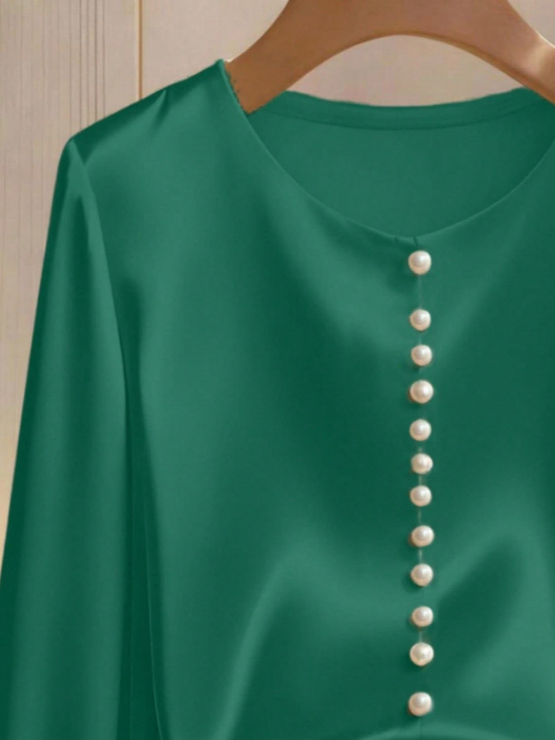 Cămașă tip bluză SHEIN, verde