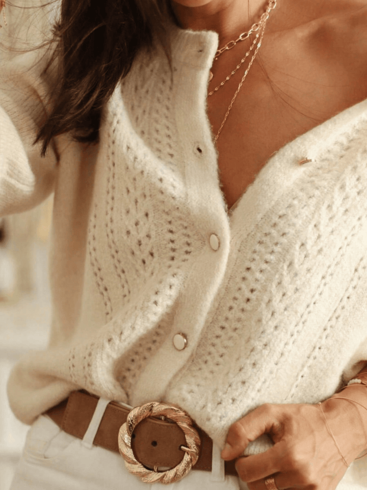 Cardigan SHEIN, alb