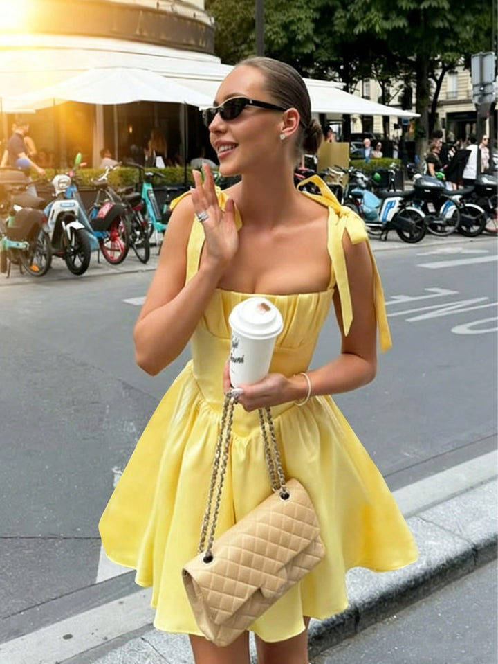 Rochie mini SHEIN, galben