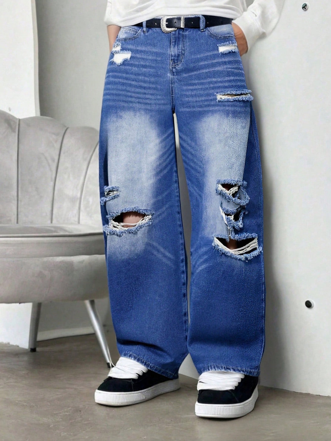Jeans SHEIN, albastru