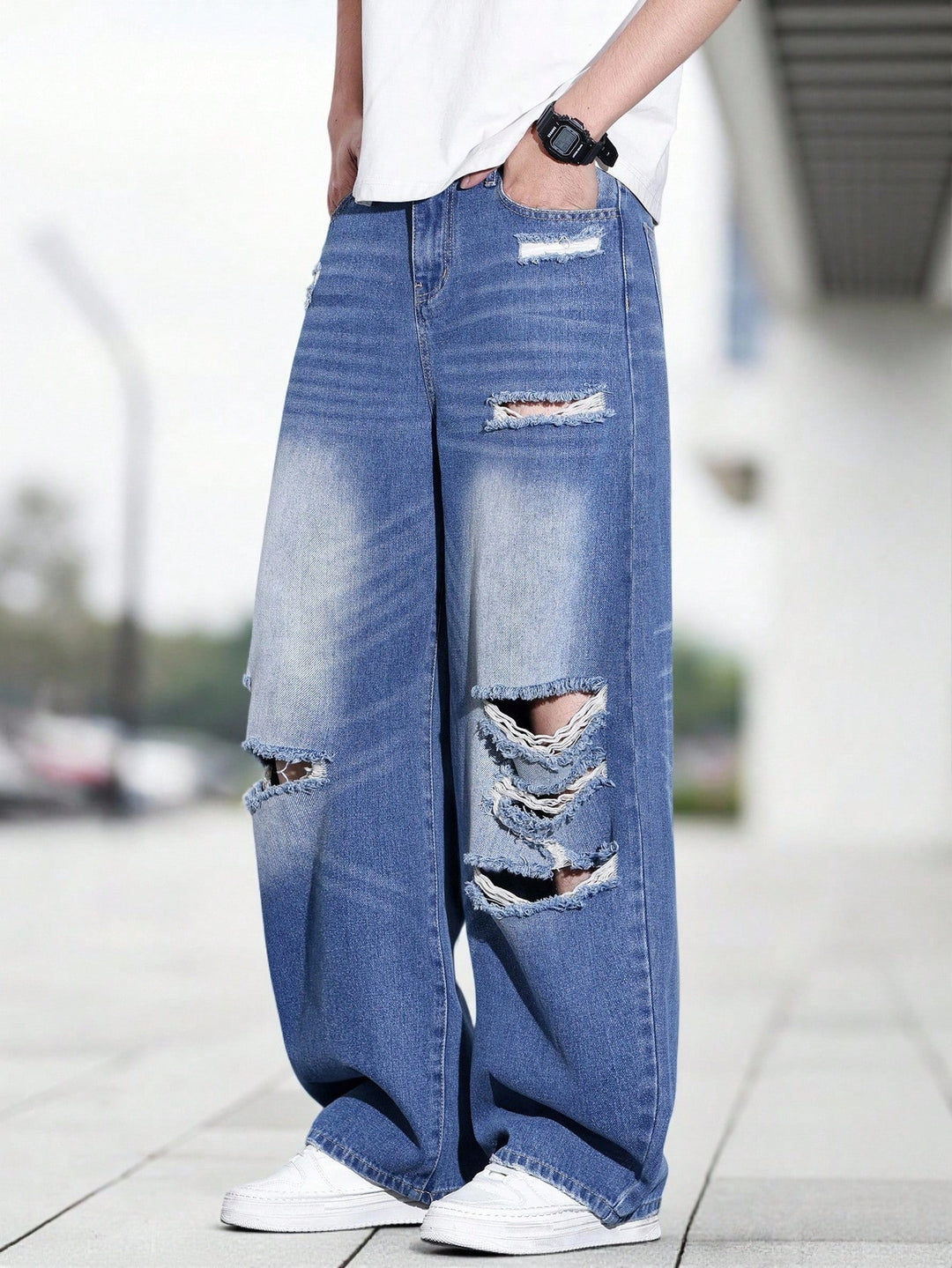 Jeans SHEIN, albastru