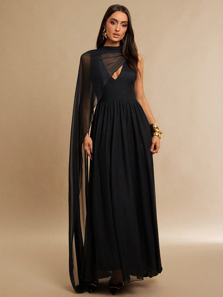 SHEIN maxi ruha, fekete