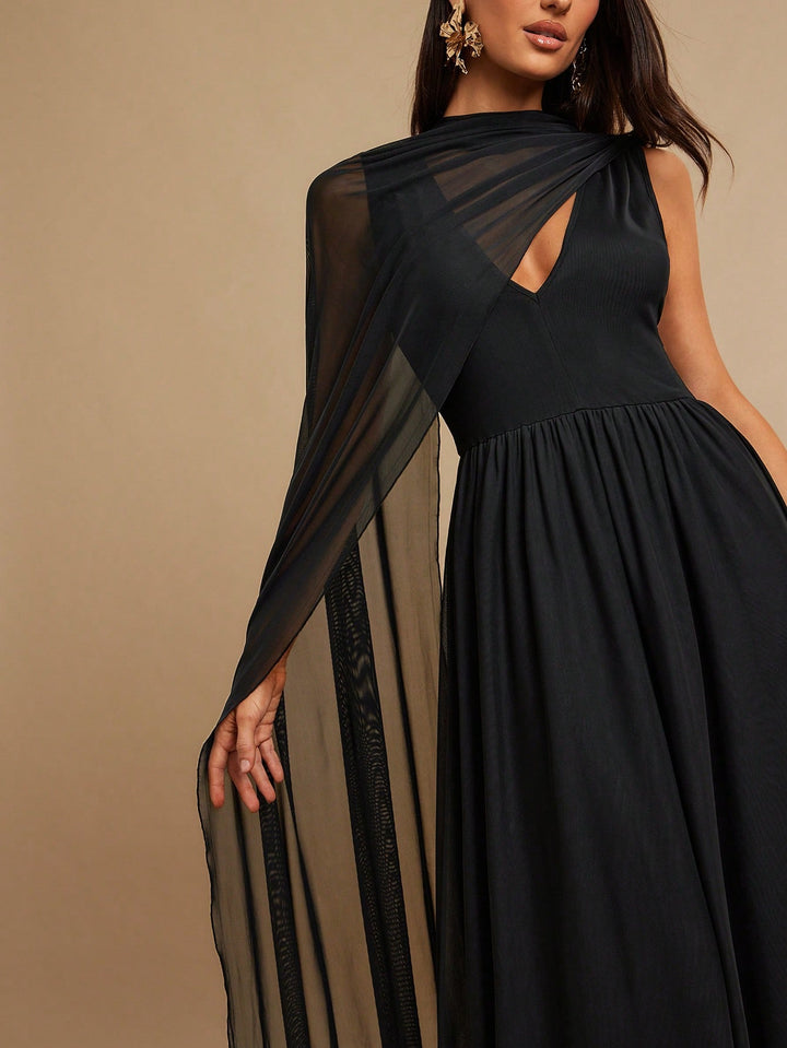 SHEIN maxi ruha, fekete