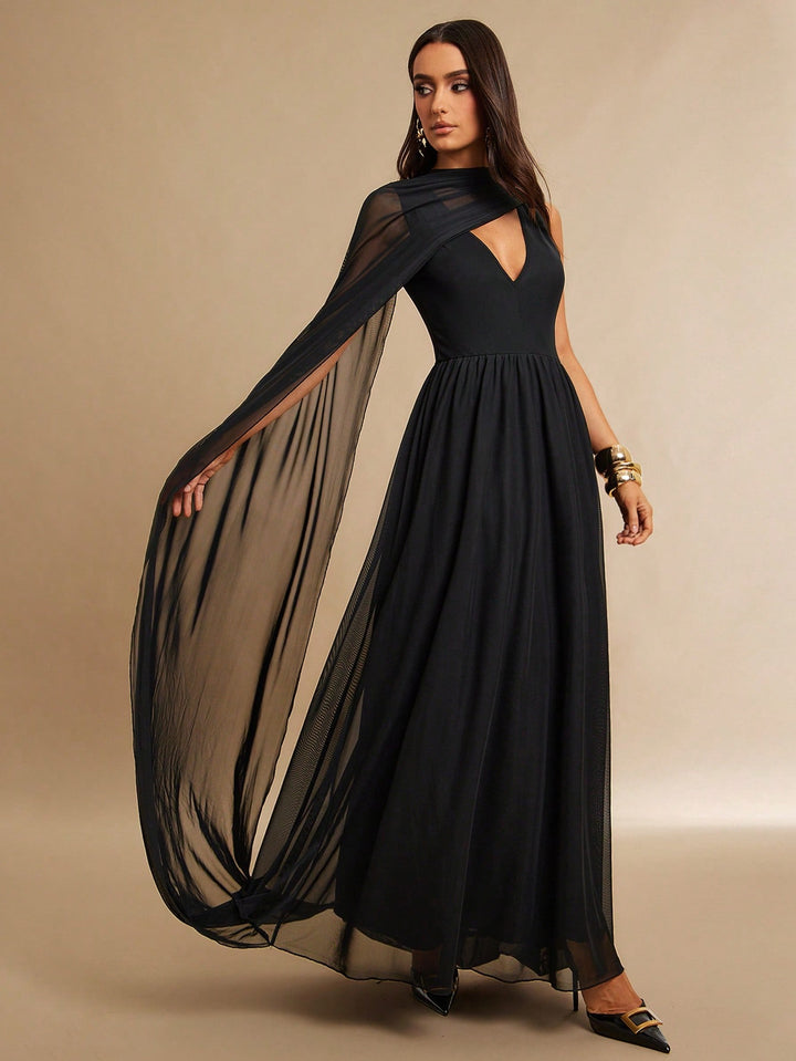 SHEIN maxi ruha, fekete