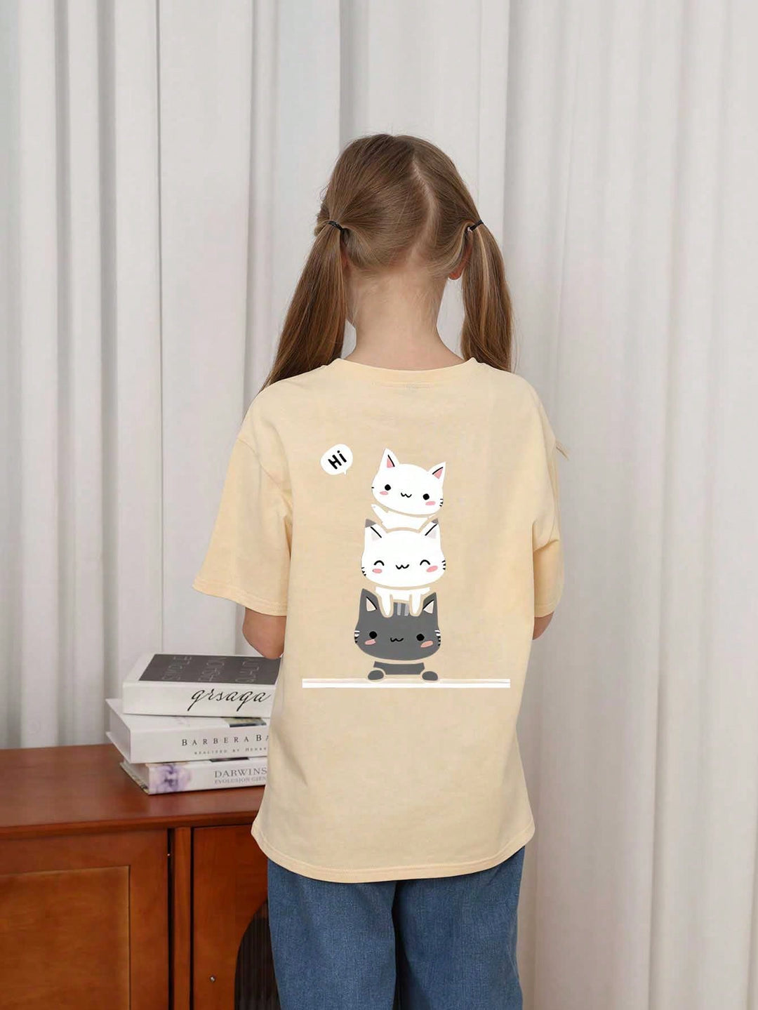 Tricou SHEIN, crem