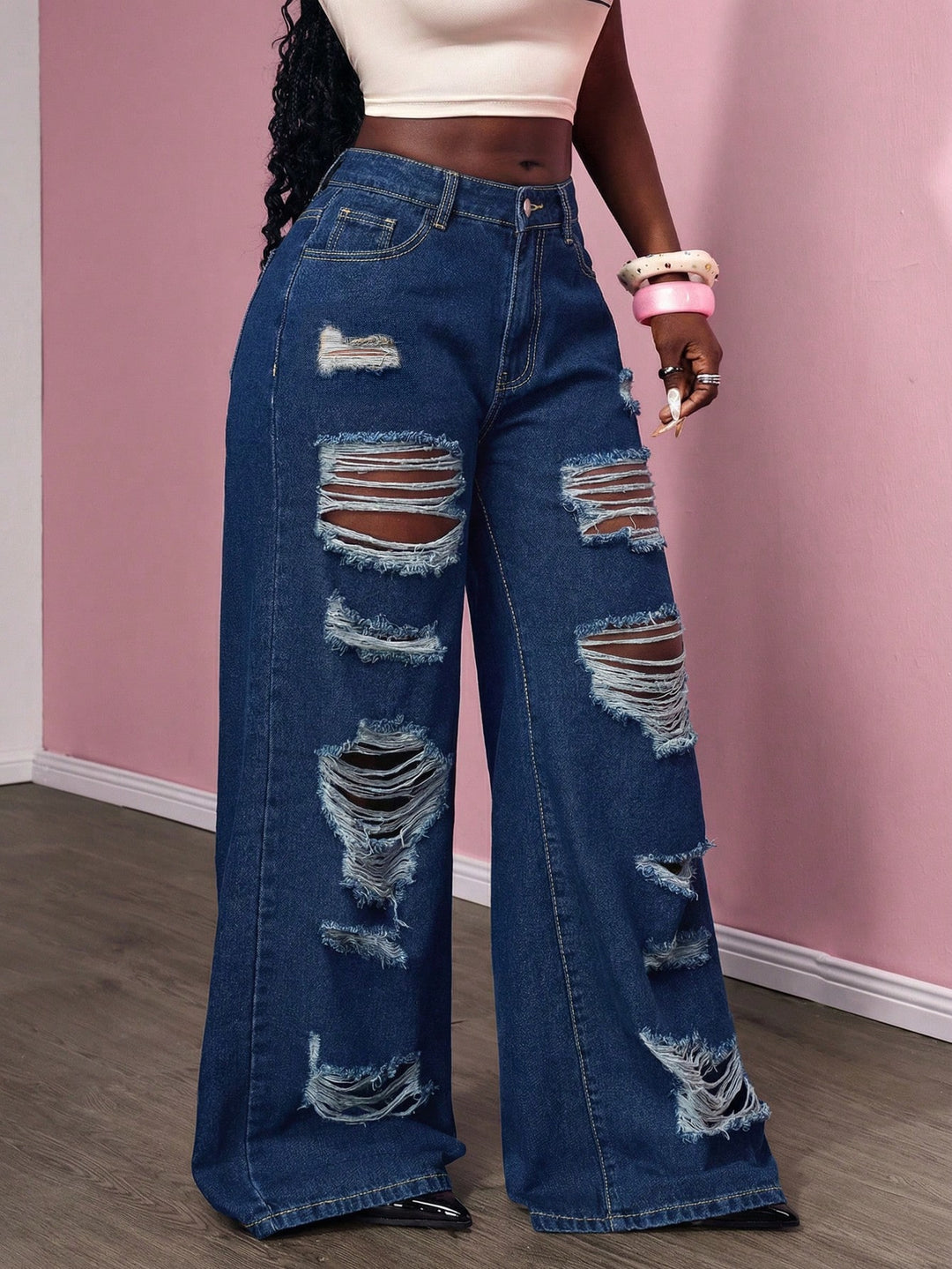 Jeans SHEIN, albastru