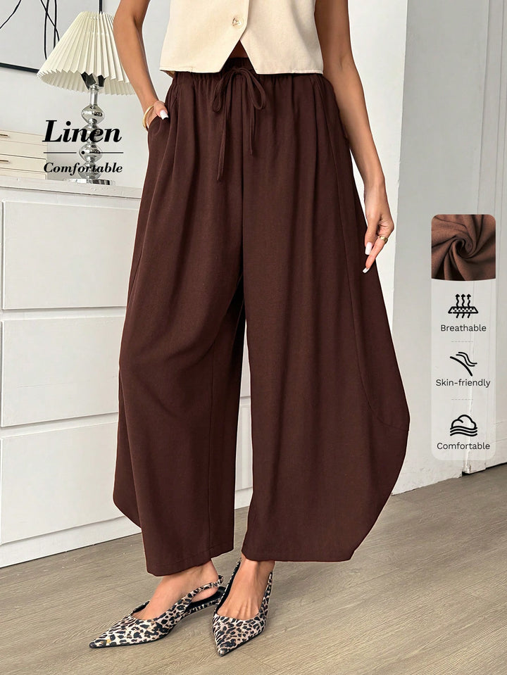 Pantaloni SHEIN, maro
