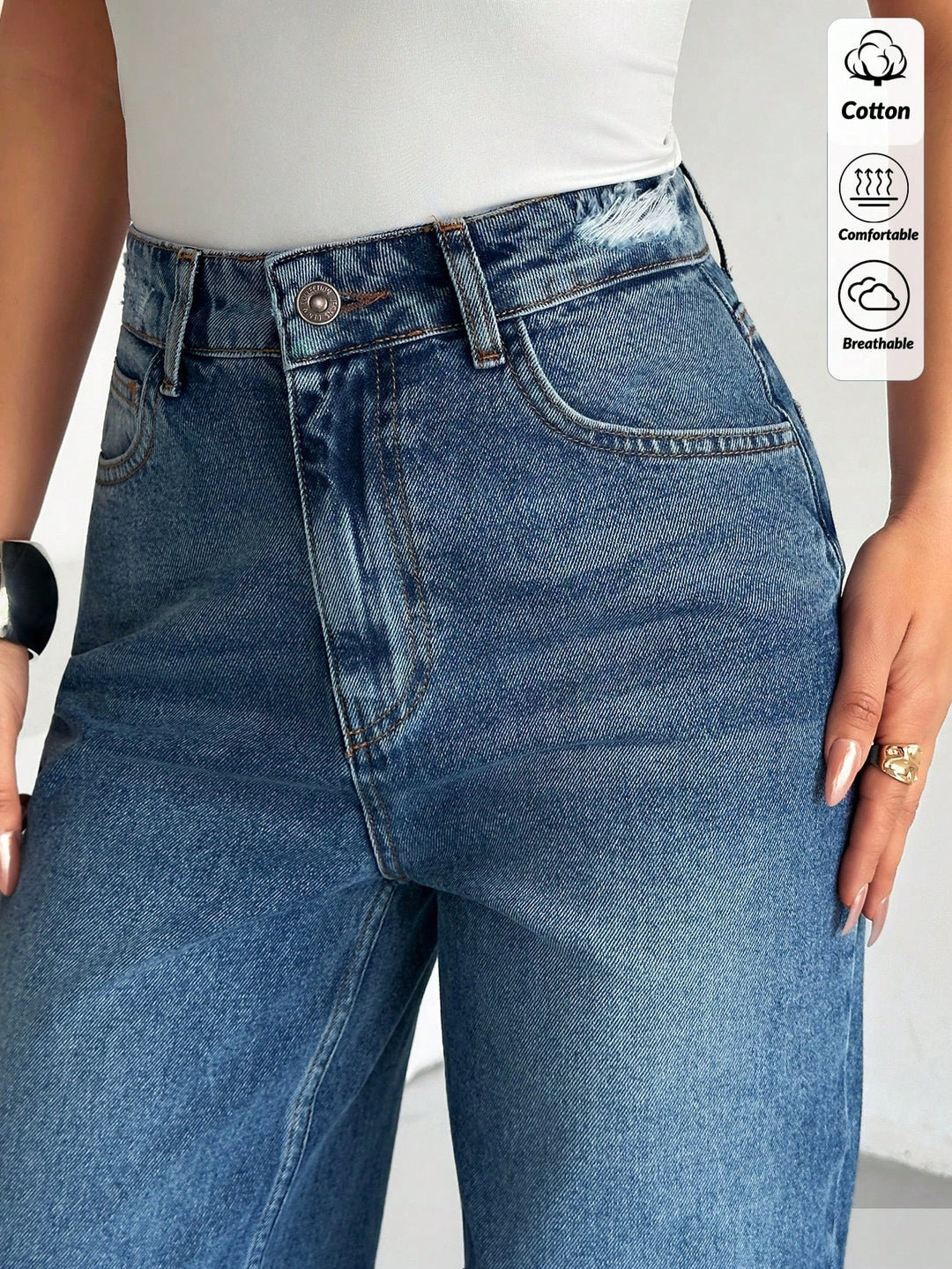 Jeans SHEIN, albastru