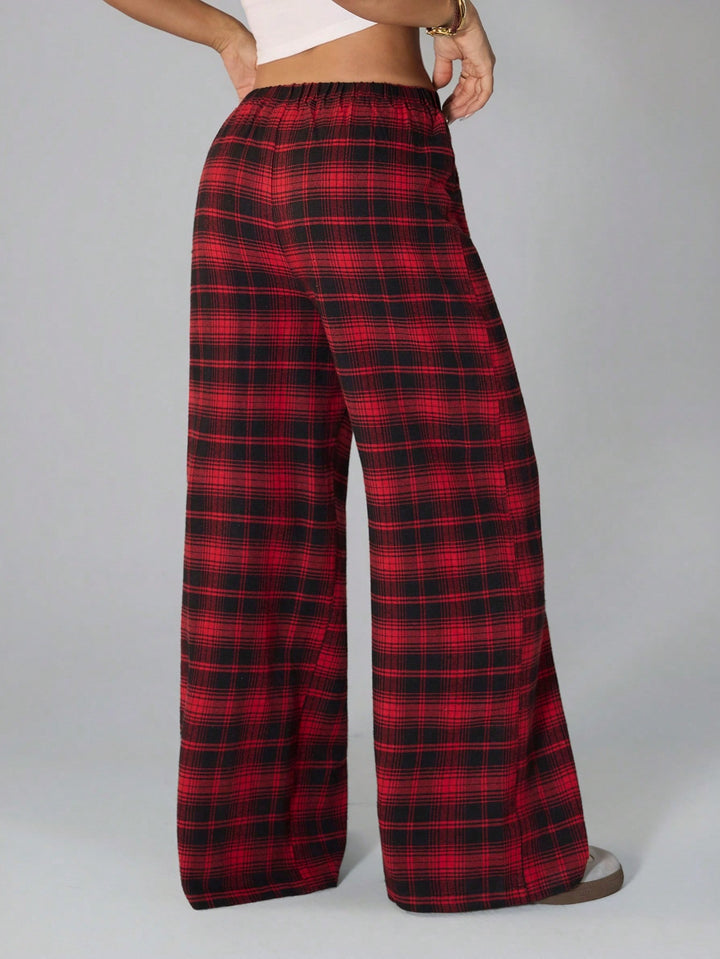 Pantaloni SHEIN, roșu
