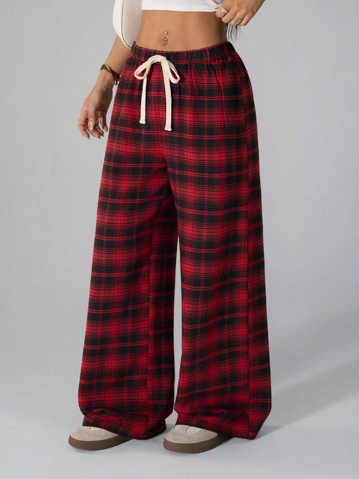 Pantaloni SHEIN, roșu