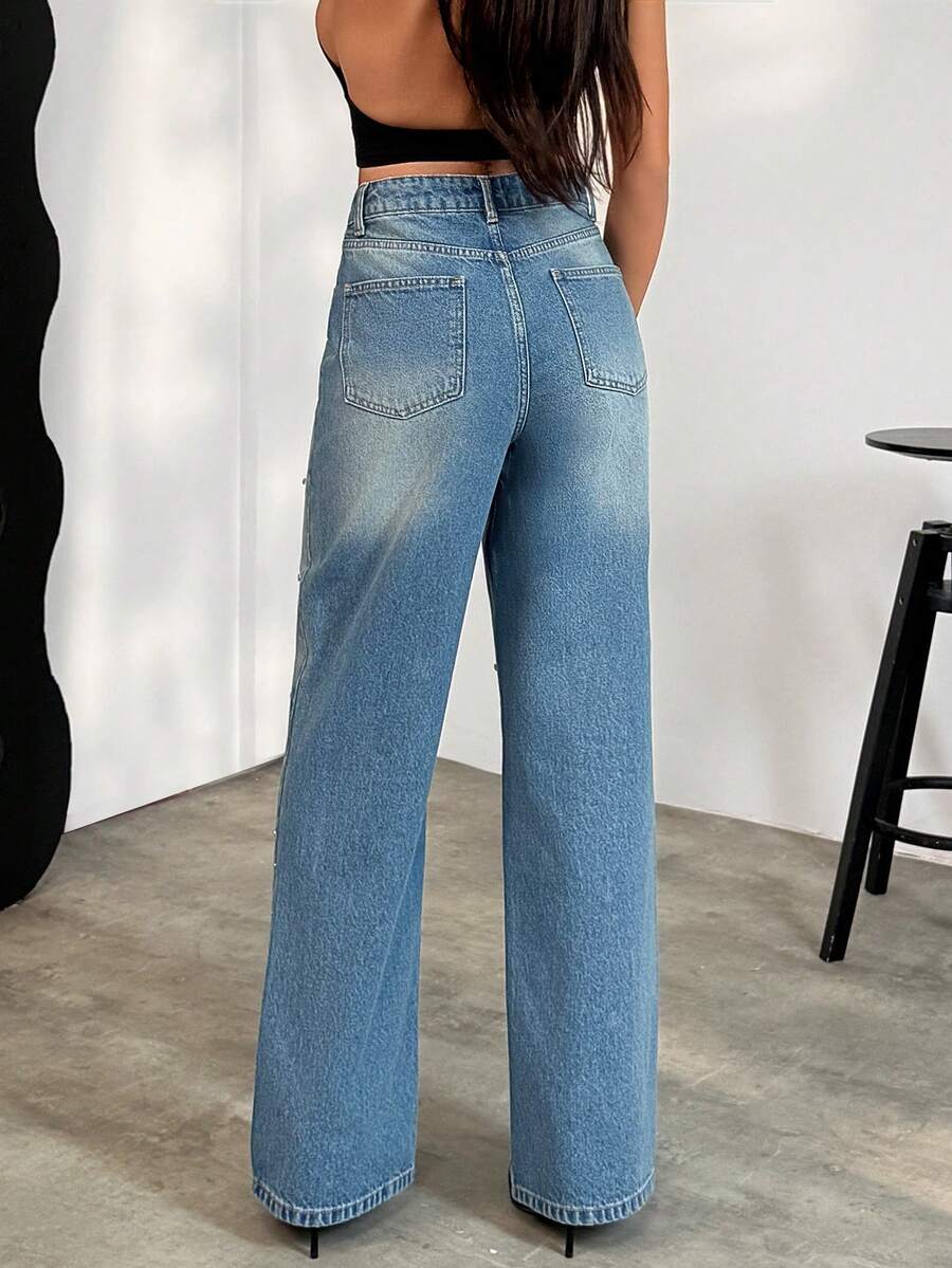 Jeans SHEIN, albastru