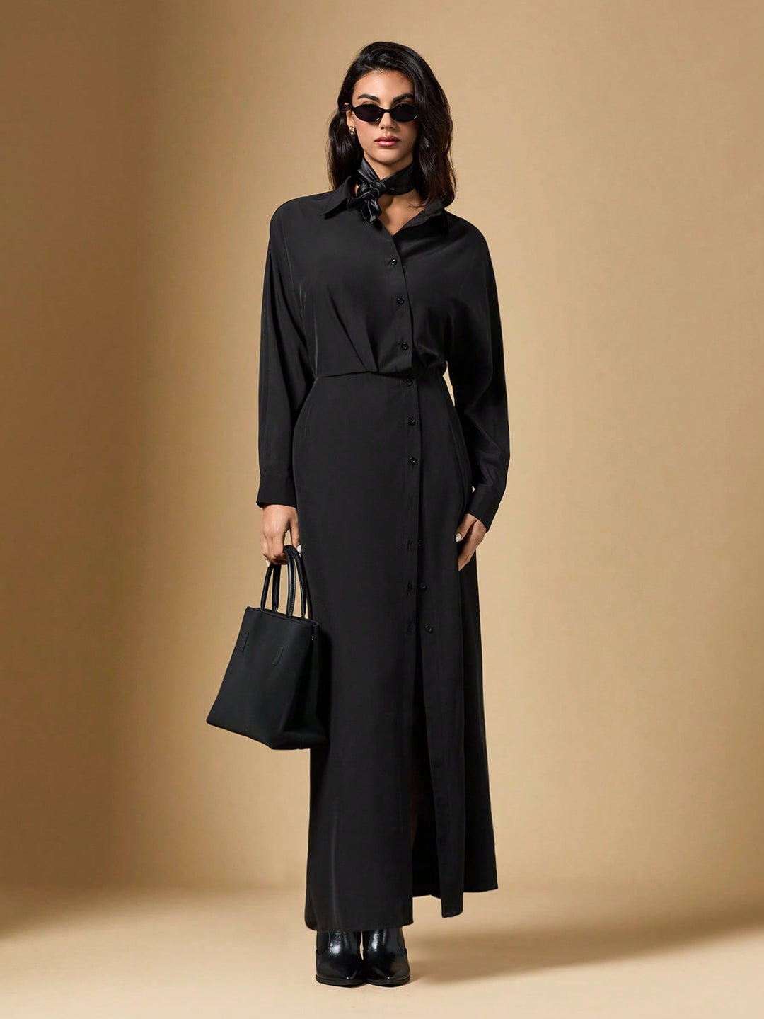Rochie maxi SHEIN, negru